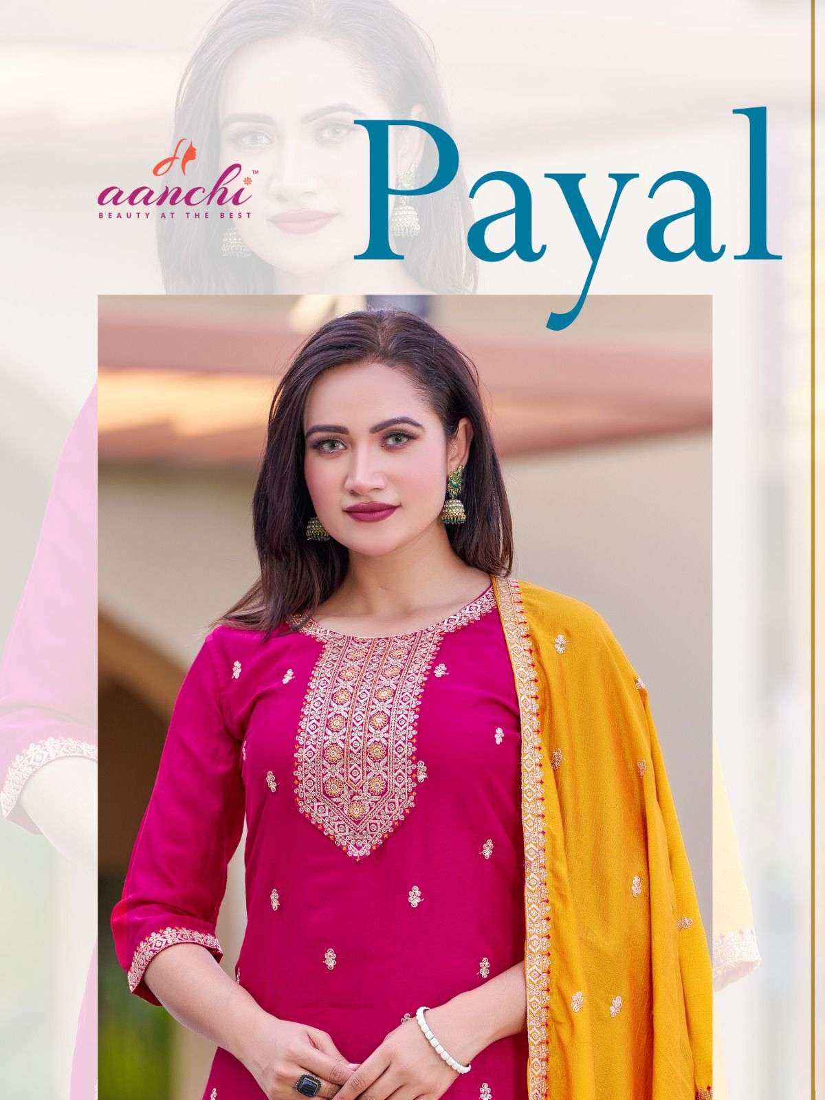 PAYAL BY AANCHI 1001 TO 1004 SERIES FANCY VICHITRA SILK PRINT DRESSES