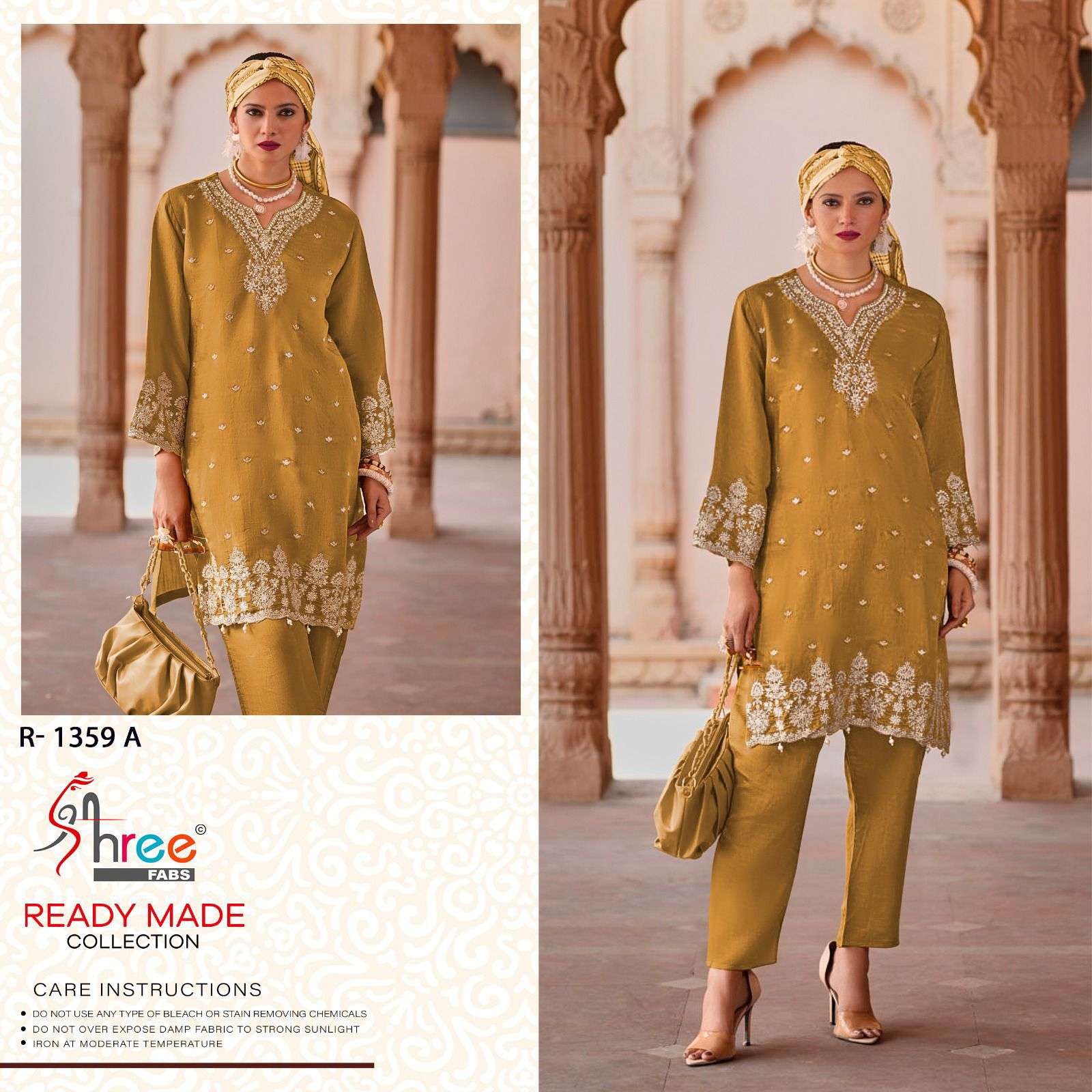 R-1359 COLOURS BY SHREE FABS HEAVY EMBROIDERED VISCOSE SILK PAKISTANI DRESSES