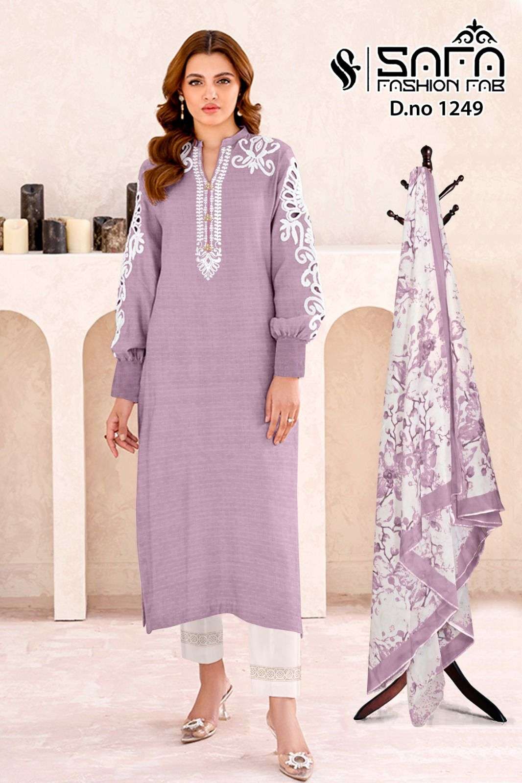 SAFA 1249 BY SAFA FASHION HUB FANCY FABRIC STITCHED PAKISTANI DRESSES