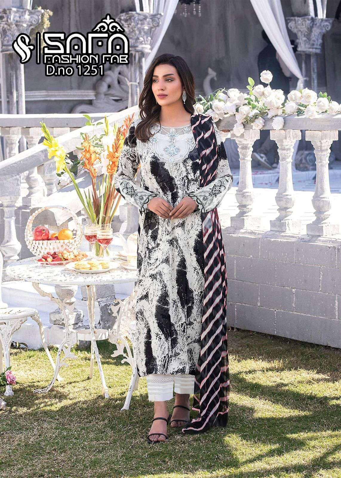 SAFA 1251 BY SAFA FASHION HUB FANCY FABRIC STITCHED PAKISTANI DRESSES