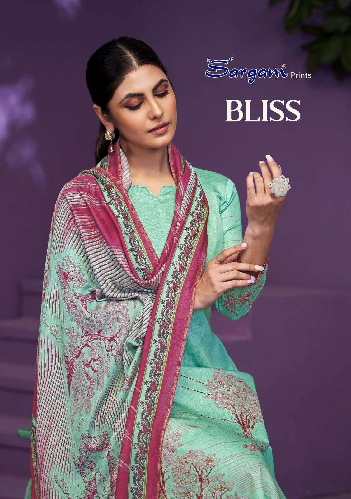 SARGAM BLISS BY ASLIWHOLESALE DESIGNER FACNY JAAM PRINT DRESSES