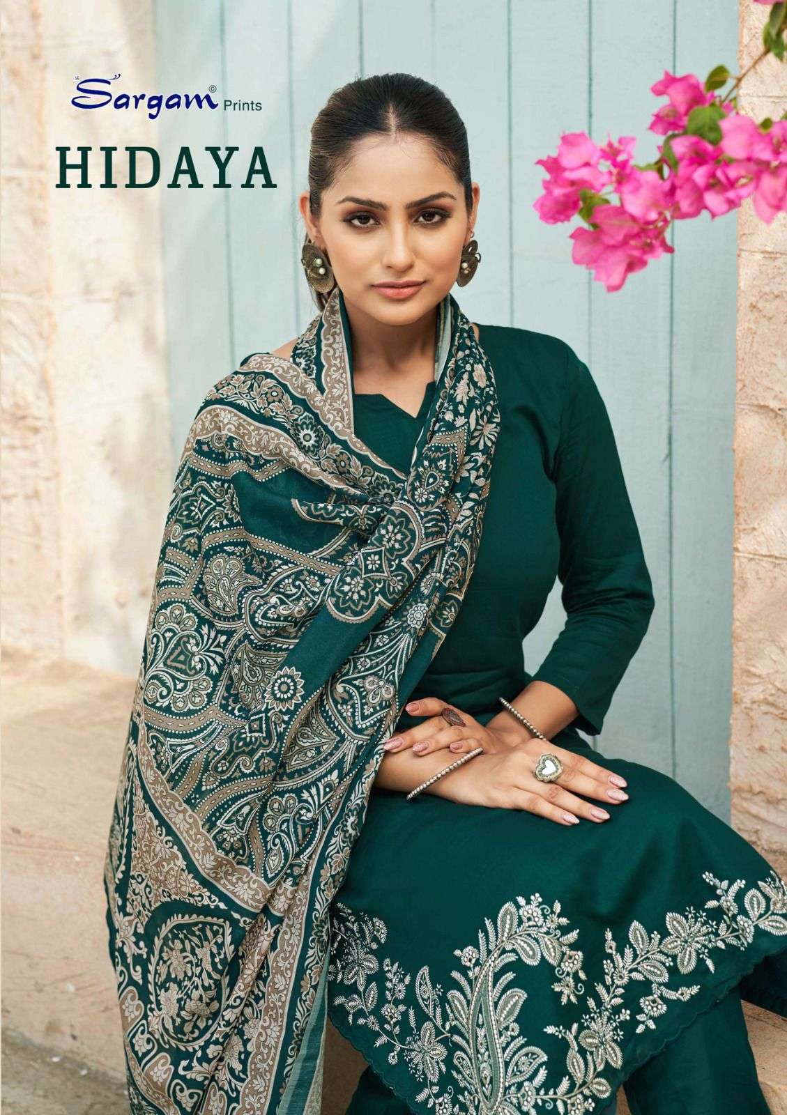 SARGAM HIDAYA BY ASLIWHOLESALE DESIGNER FACNY JAAM PRINT DRESSES