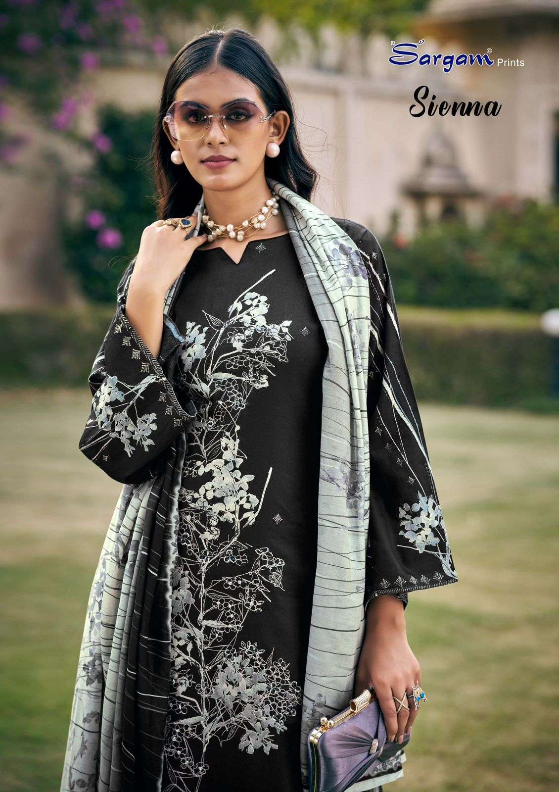 SARGAM SIENNA BY ASLIWHOLESALE DESIGNER FACNY CAMBRIC PRINT DRESSES