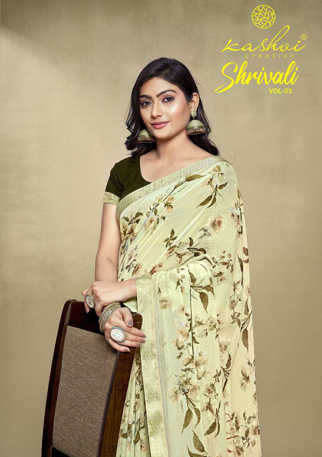 SHRIVALI VOL-03 BY KASHVI CREATION 1001 TO 1008 SERIES WHITE CAT FANCY SAREES