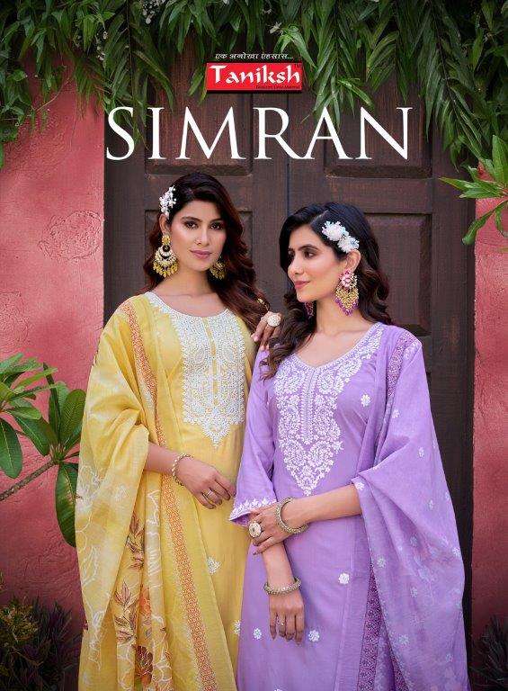 SIMRAN VOL-01 BY TANIKSH 1001 TO 1008 SERIES DESIGNER RAYON STITCHED DRESSES