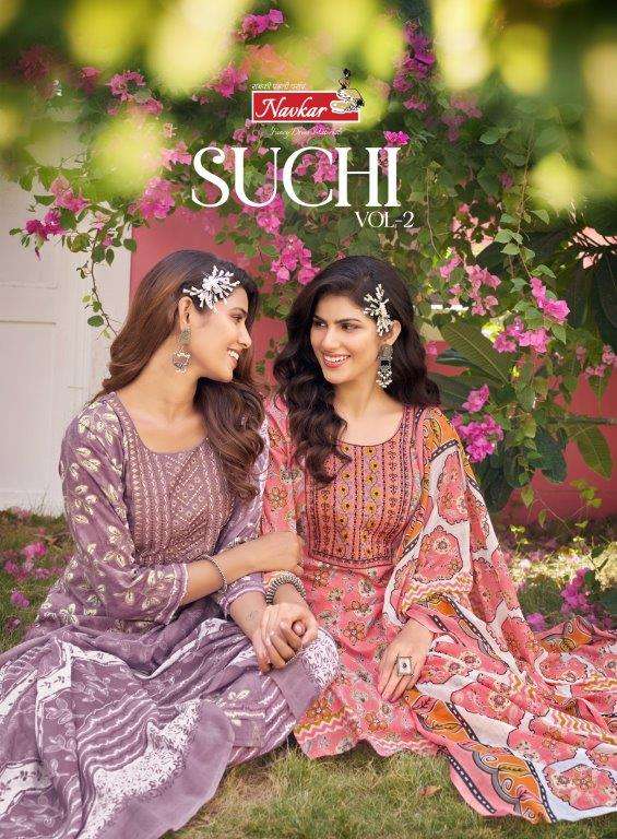 SUCHI VOL-02 BY NAVKAR 1001 TO 1008 SERIES COTTON EMBROIDERY STITCHED DRESSES