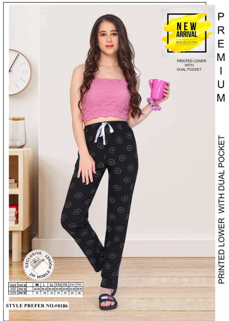 SUMMER SPECIAL 186 BY ASLIWHOLESALE HOSIERY COTTON PRINTED PANTS