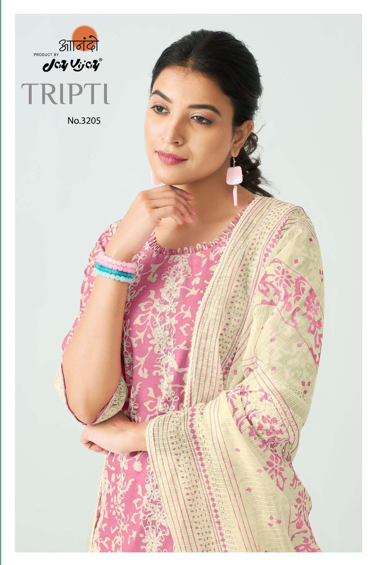 TRIPTI BY JAY VIJAY DESIGNER FANCY PURE COTTON BLOCK PRINT DRESSES