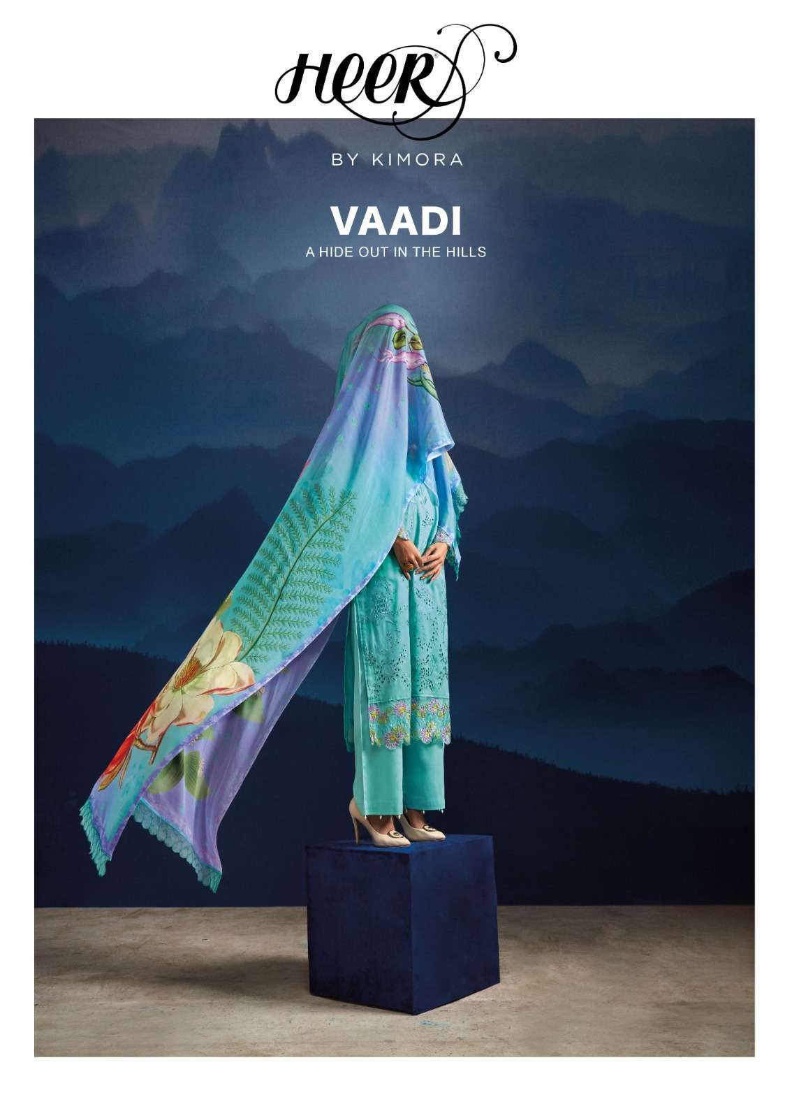 VAADI BY HEER 9341 TO 9346 SERIES PURE COTTON WORK DIGITAL PRINTED DRESSES