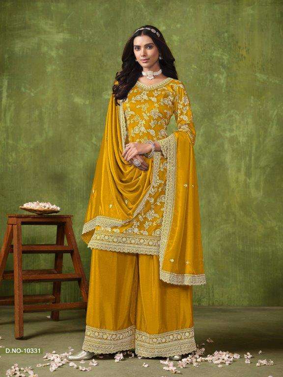 ANJUBAA VOL-33 BY TWISHA 10331 TO 10334 SERIES DESINGER SILK JACQUARD DRESSES