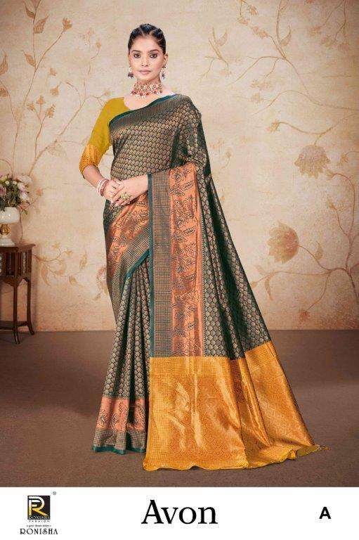 AVON BY RONISHA FASHION DESIGNER FANCY BANARASI SILK SAREES