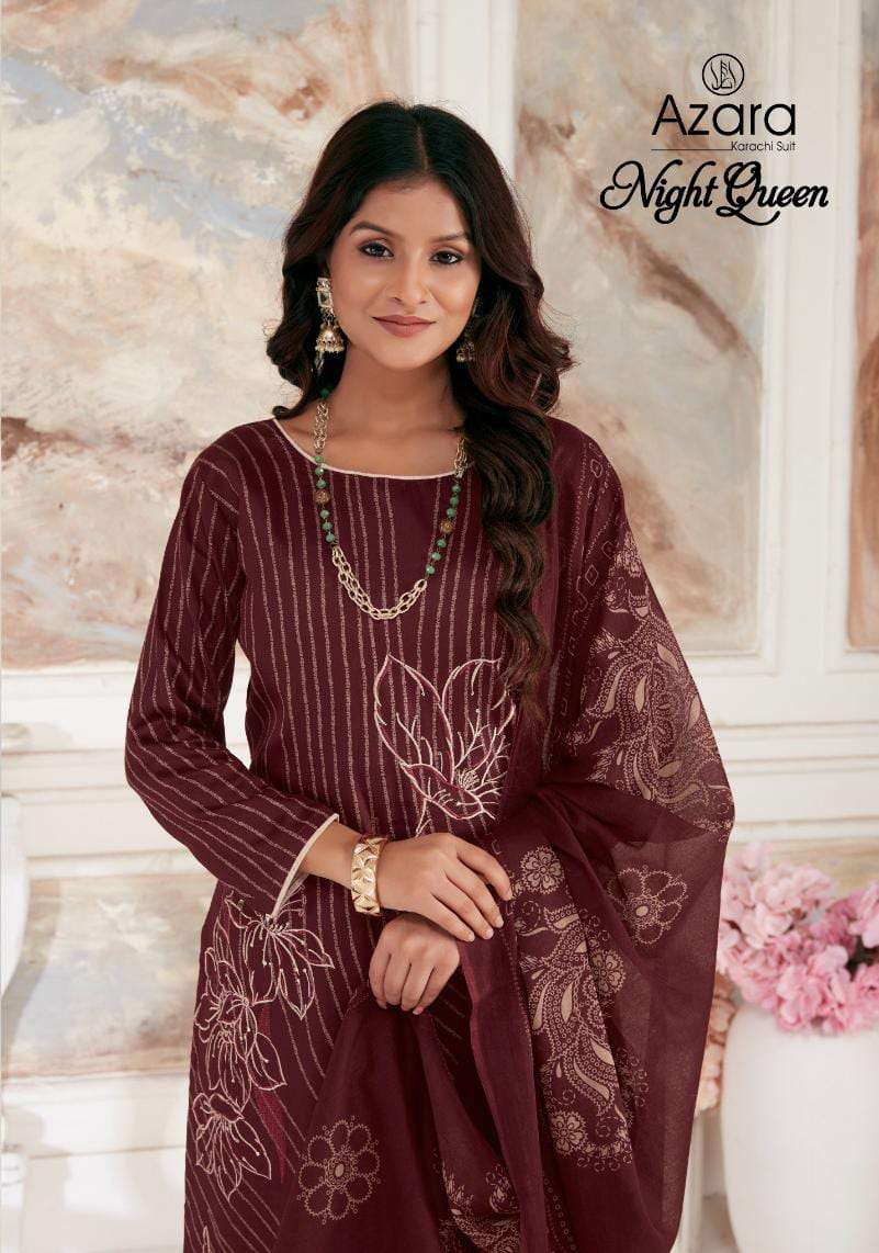 AZARA BLACK QUEEN BY RADHIKA FASHION 5001 TO 5004 SERIES DESIGNER COTTON DRESSES