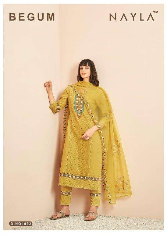 BEGUM BY NAYLA DESIGNER FANCY PURE COTTON WORK DRESSES