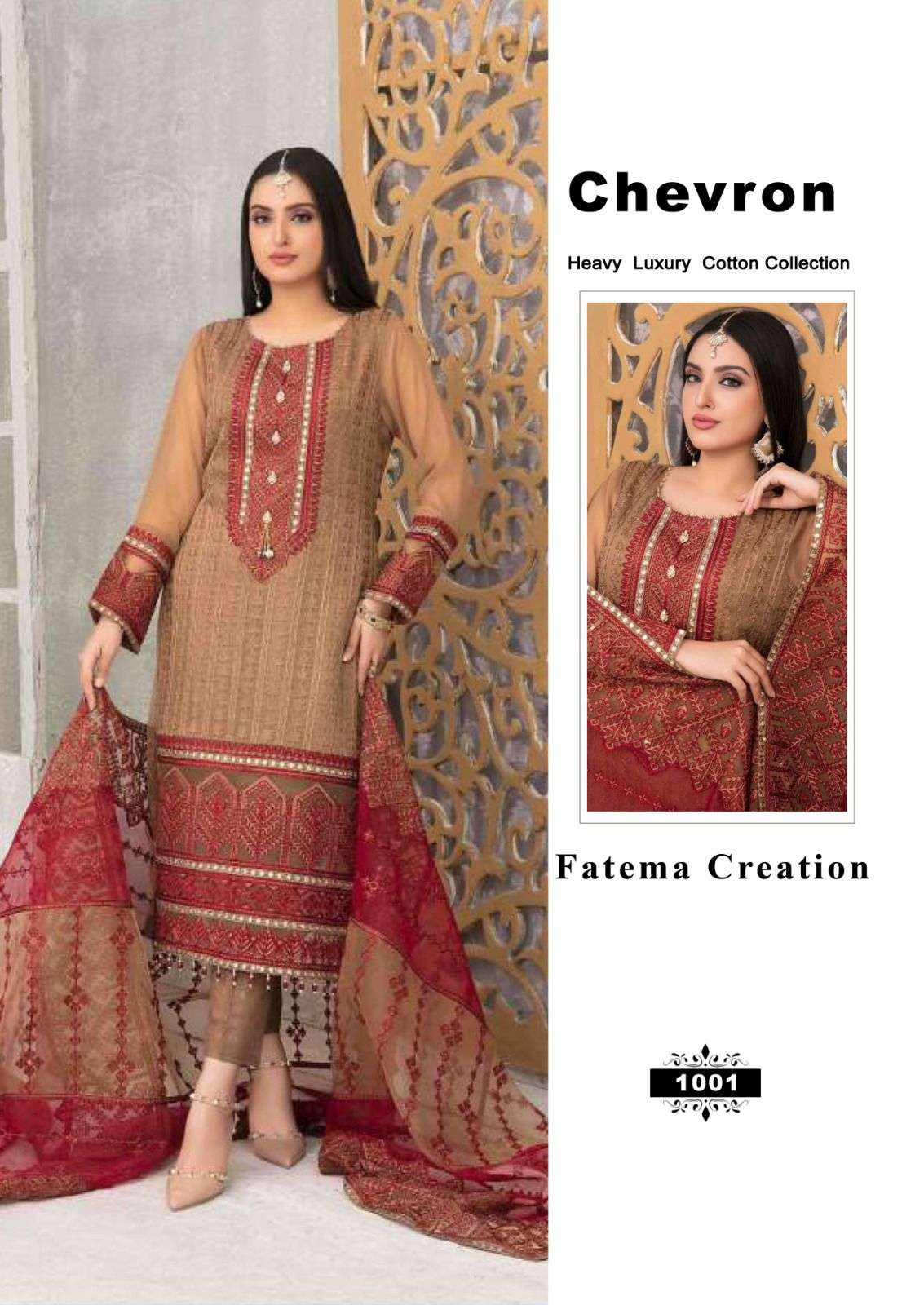 CHEVRON VOL-01 BY ASLIWHOLESALE 1001 TO 1004 SERIES COTTON PRINTED DRESSES