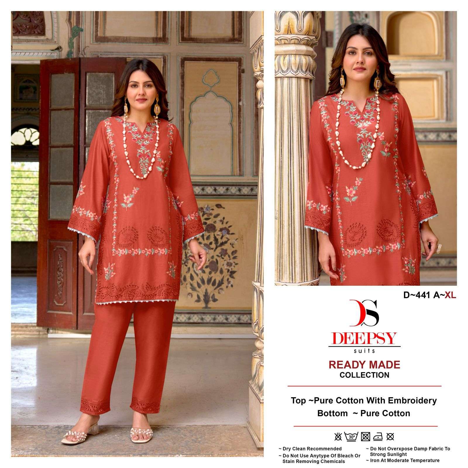 D-441 COLOURS BY DEEPSY SUITS HEAVY COTTON EMBROIDERY PAKISTANI DRESSES