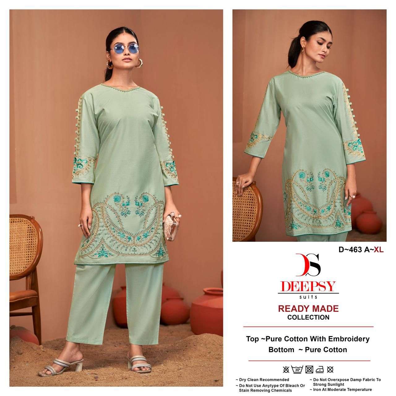 D-463 COLOURS BY DEEPSY SUITS HEAVY COTTON EMBROIDERY PAKISTANI DRESSES