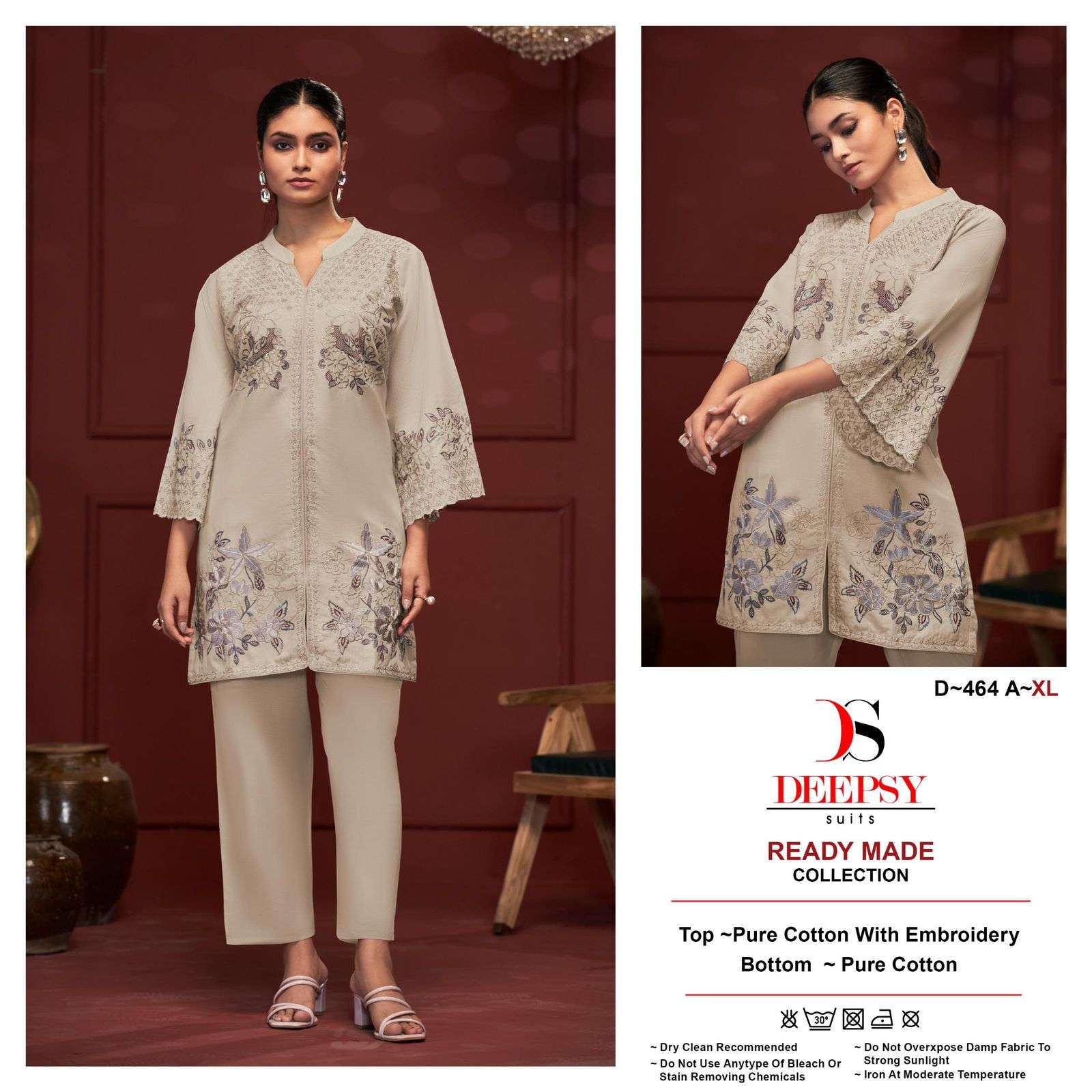 D-464 COLOURS BY DEEPSY SUITS HEAVY COTTON EMBROIDERY PAKISTANI DRESSES