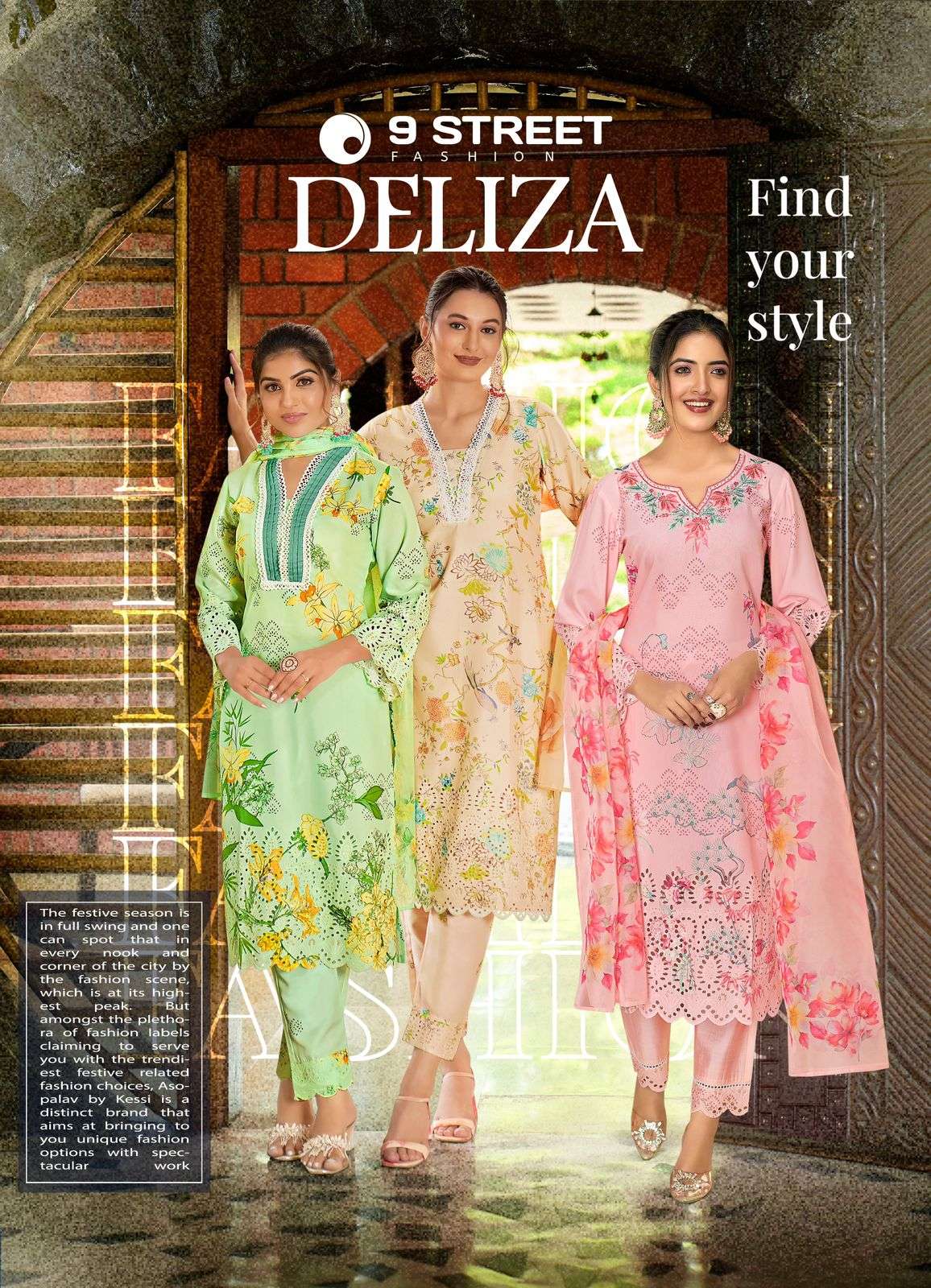 DELIZA BY ASLIWHOLESALE DESIGNER FACNY POLY VISCOSE PRINT DRESSES