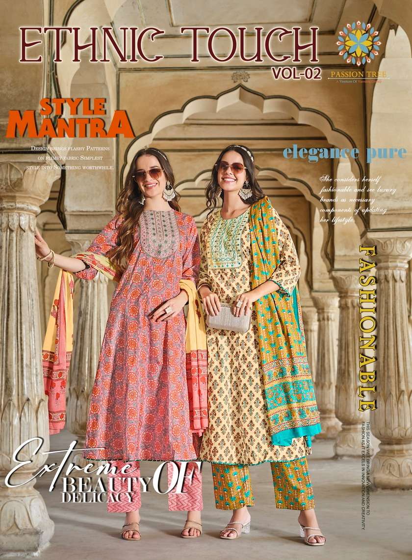 ETHNIC TOUCH VOL-2 BY PASSION TREE 2001 TO 2007 SERIES COTTON PRINT DRESSES