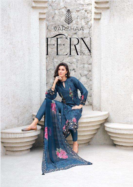 FERN BY VARSHA DESIGNER FANCY PURE PREMIUM COTTON EMBROIDERY DRESSES