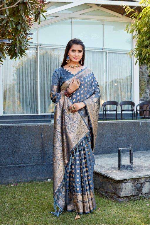 FIZA BY ASLIWHOLESALE DESIGNER SOFT KANJIVARAM SILK SAREES