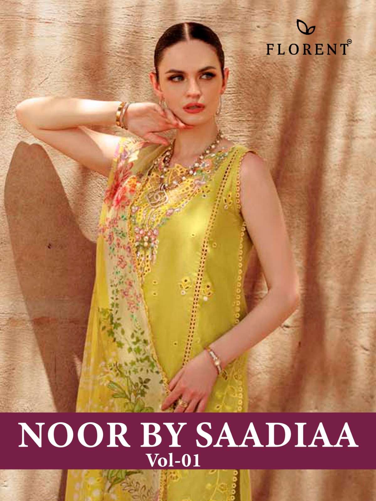 FLORENT NOOR SAADIAA BY ASLIWHOLESALE HEAVY COTTON EMBROIDERY DRESSES