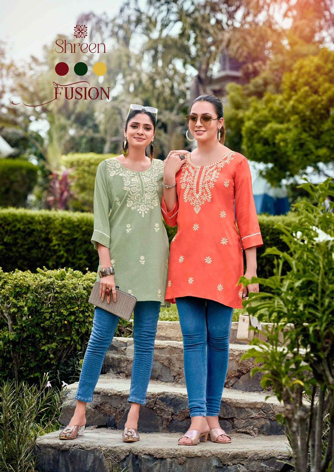 FUSION BY ASLIWHOLESALE 1001 TO 1008 DESIGNER FACNY 14KG RAYON TOPS