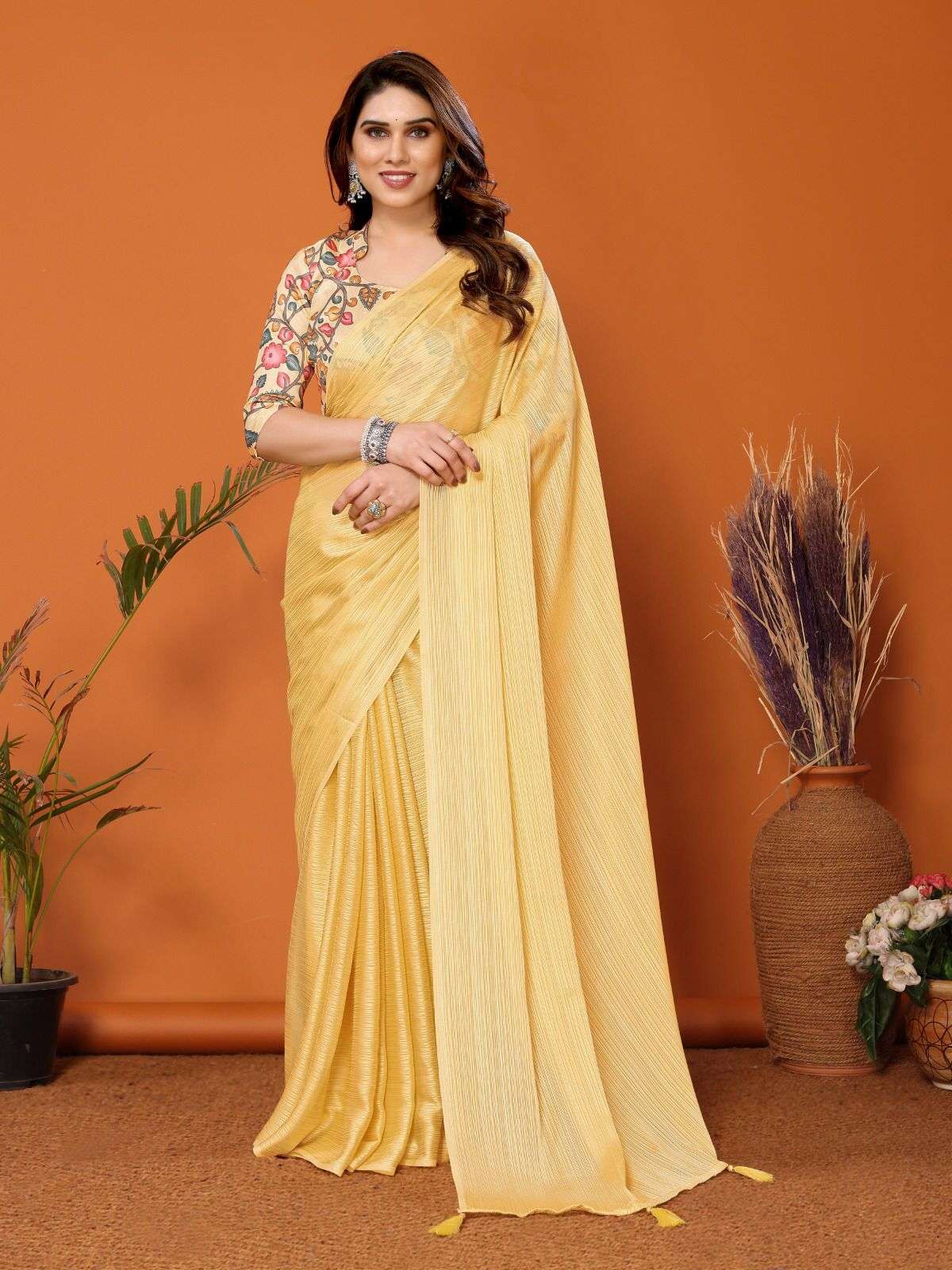 GC-VOL-10 BY ASLIWHOLESALE DESIGNER SOFT POLYESTER ZARI PRINTED SAREES