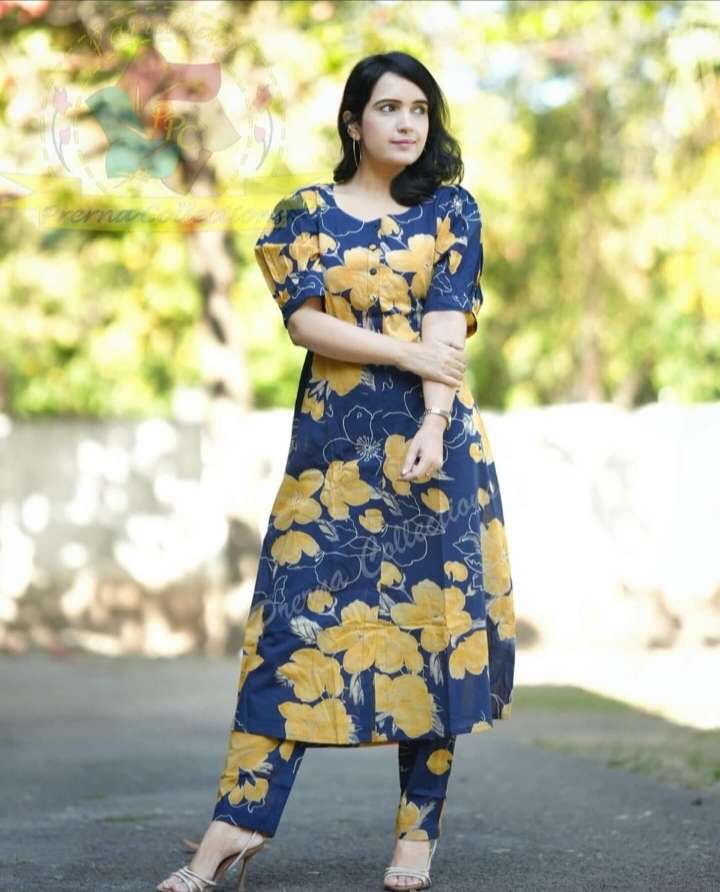 HIMANSHI VOL-350 BY ASLIWHOLESALE DESIGNER FACNY COTTON PRINT KURTIS AND PANTS