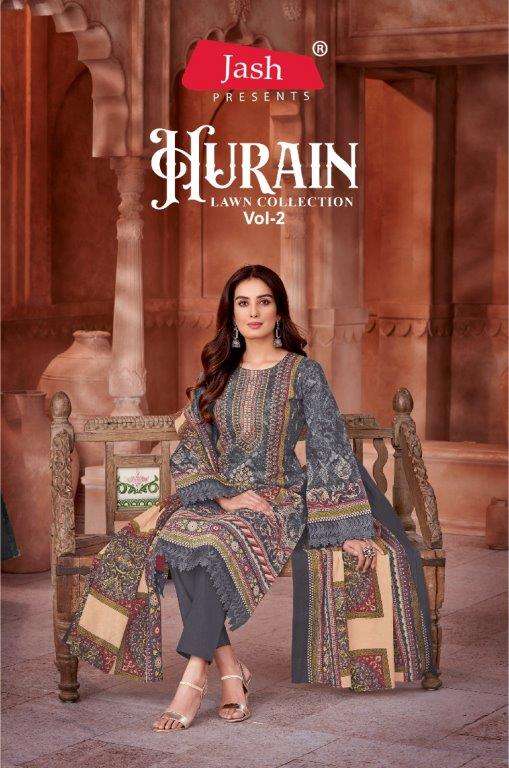 JASH HURANI VOL-02 BY ASLIWHOLESALE DESIGNER KARACHI COTTON PRINTED DRESSES