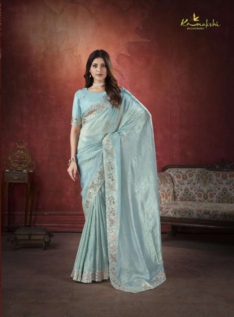 KAMAKSHI AZA BY ASLIWHOLESALE DESIGNER FACNY PREMIUM SATIN SILK SAREES