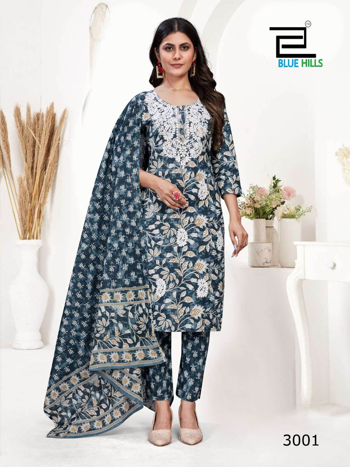 KANIKA VOL-03 BY BLUE HILLS DESIGNER FANCY COTTON PRINT DRESSES