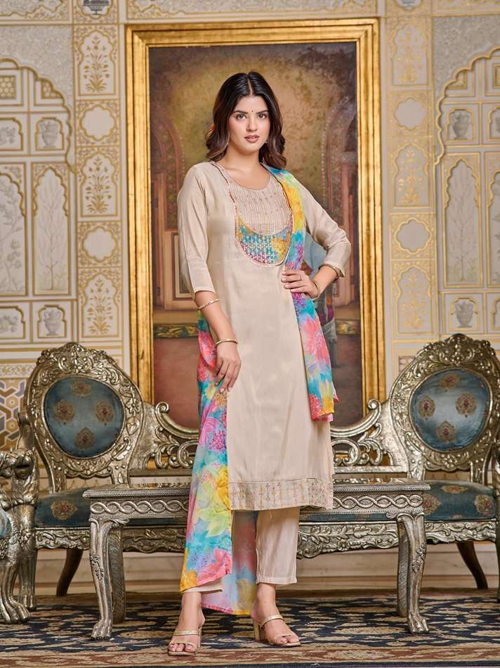 KF-222 BY ASLIWHOLESALE DESIGNER FACNY SIMAR PRINTED DRESSES