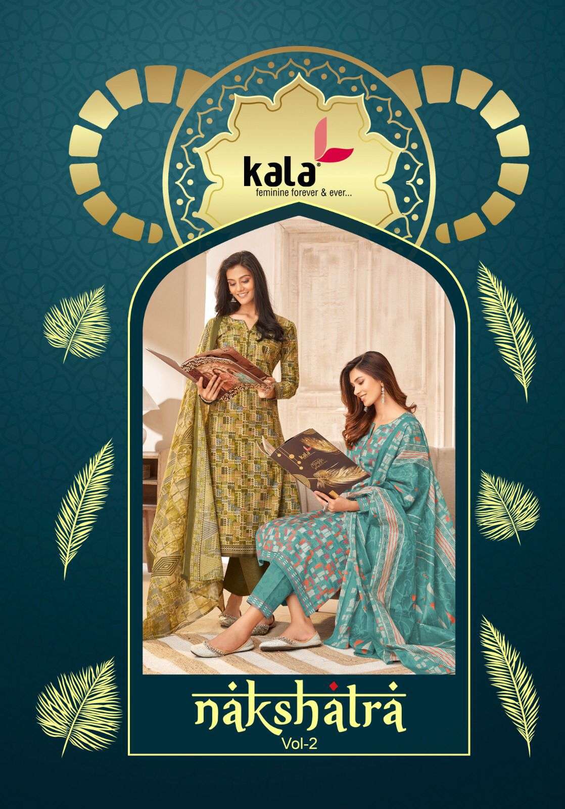 NAKSHATRA VOL-2 BY KALA 6201 TO 6212 SERIES COTTON PRINTED DRESSES