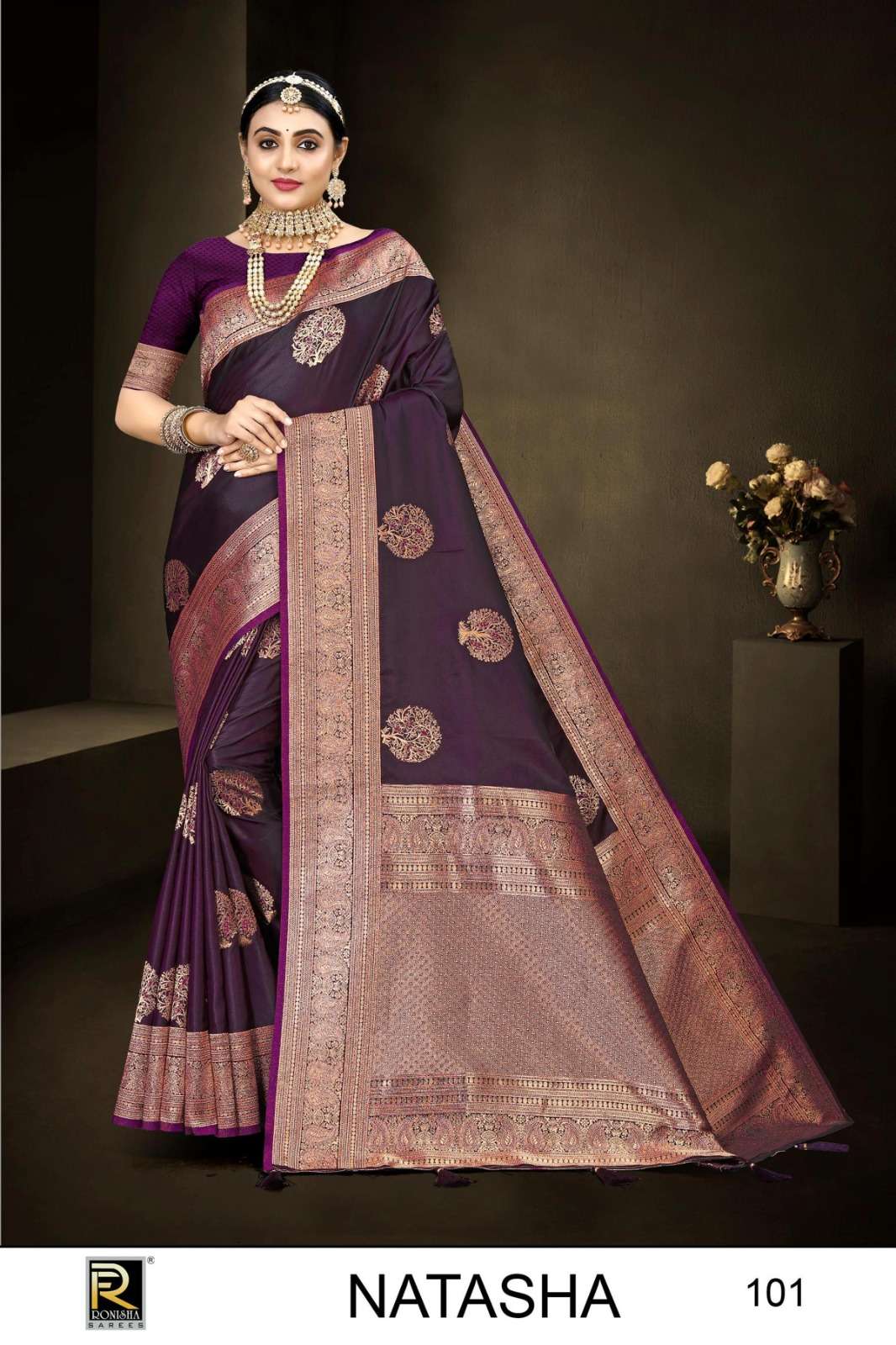 NATASHA BY RONISHA FASHION DESIGNER FANCY BANARASI SILK SAREES