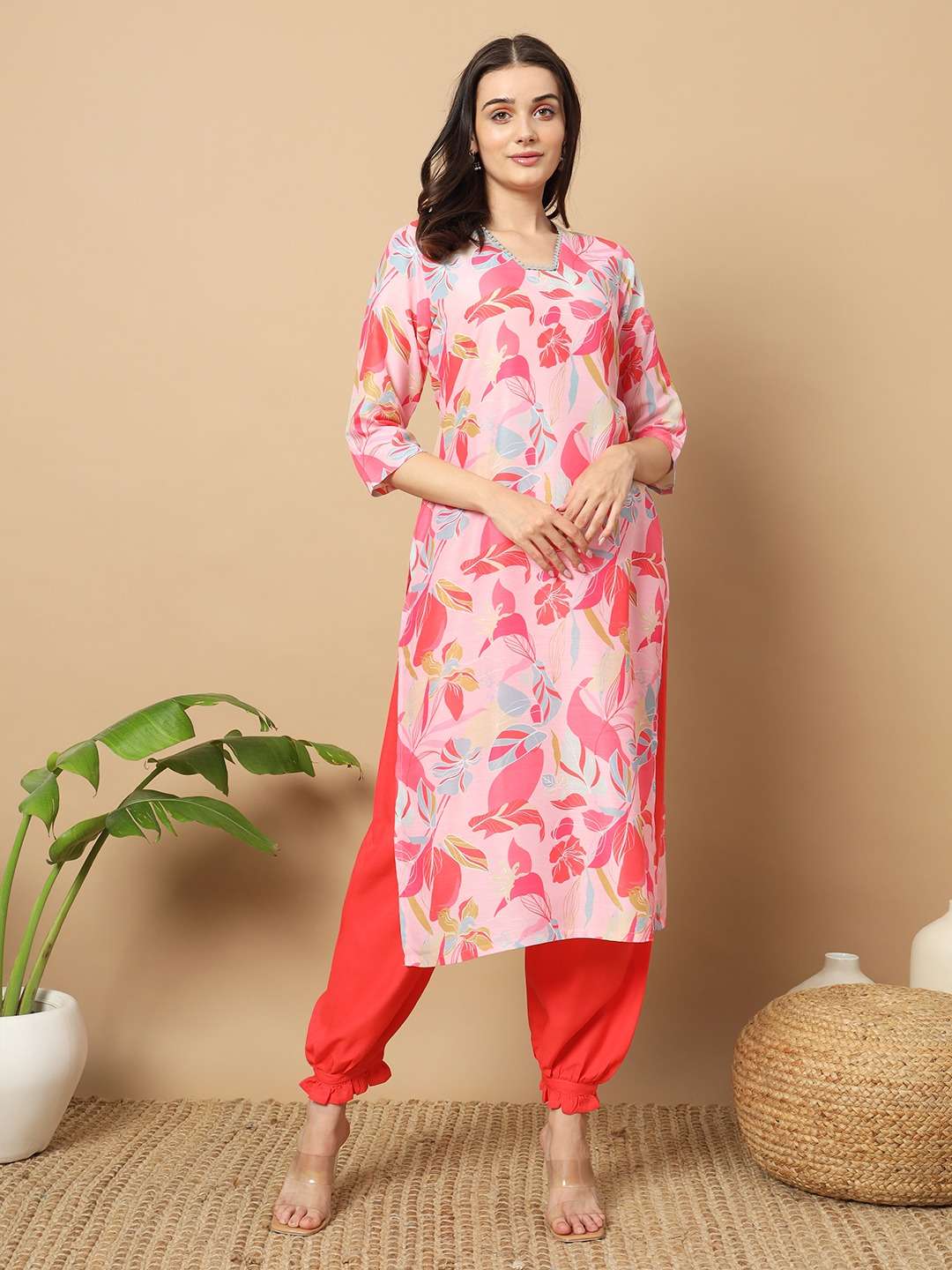 NIMITA VOL-94 BY ASLIWHOLESALE DESIGNER FACNY MUSLIN PRINTED KURTIS PANTS