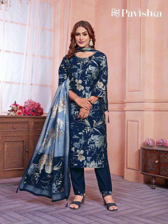 PAVISHKA VOL-02 BY ASLIWHOLESALE DESIGNER FACNY CHANDERI MODAL SILK DRESSES