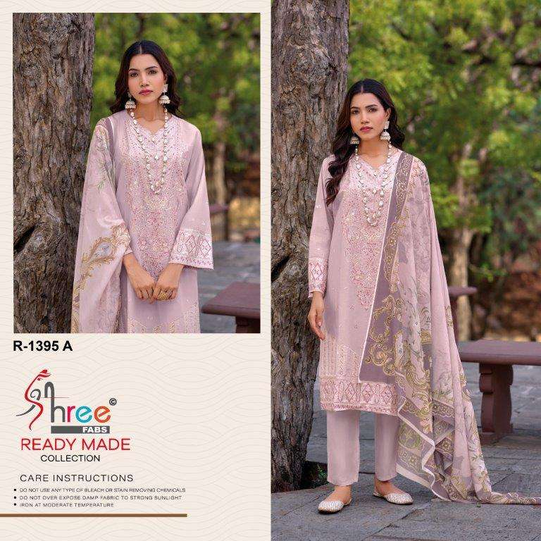 R-1395 COLOURS BY SHREE FABS HEAVY EMBROIDERED CAMBRIC COTTON DRESSES