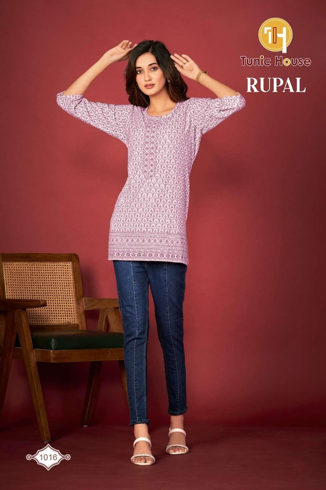 RUPAL BY TUNIC HOUSE 01 TO 08 SERIES VISCOSE RAYON HANDWORK TOPS