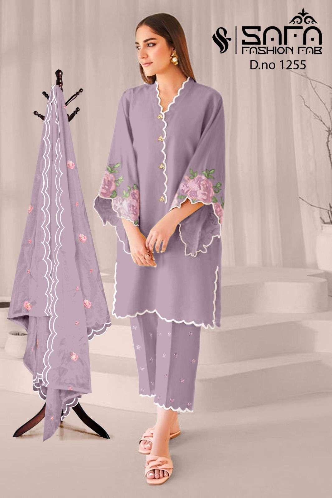 SAFA 1255 BY SAFA FASHION HUB FANCY VISCOSE FABRIC STITCHED PAKISTANI DRESSES