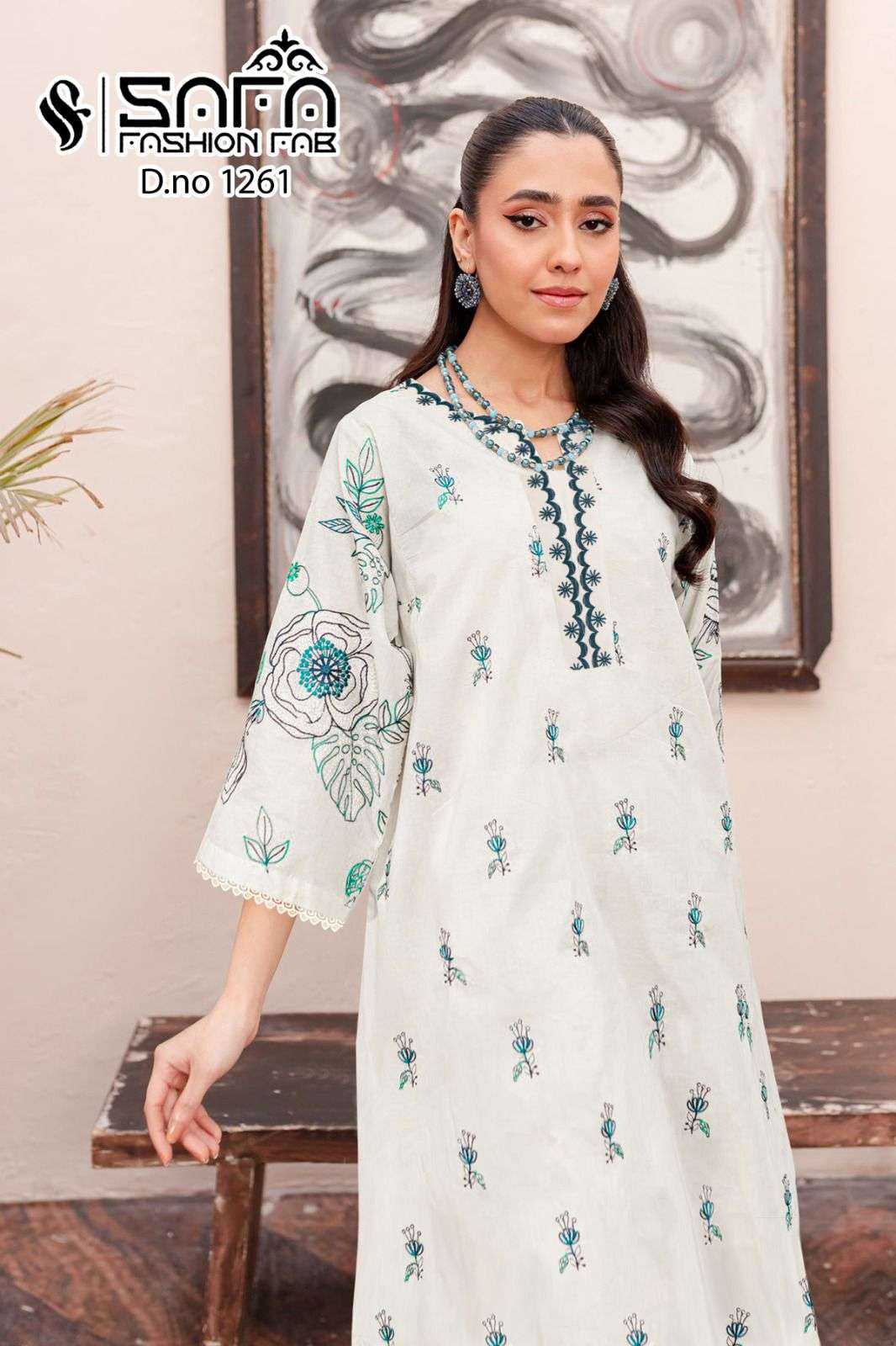 SAFA 1261 BY SAFA FASHION HUB FANCY FABRIC STITCHED PAKISTANI DRESSES