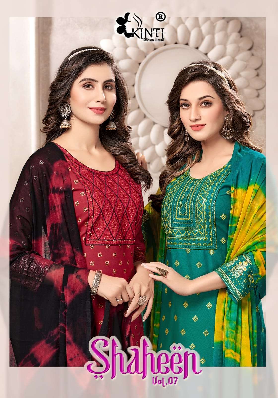 SHAHEEN VOL-07 BY KINTI 101 TO 106 SERIES FANCY RAYON STITCHED DRESSES
