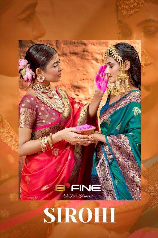 SIROHI BY B FINE 1164-A TO 1164-F SERIES DESIGNER SILK WORK SAREES