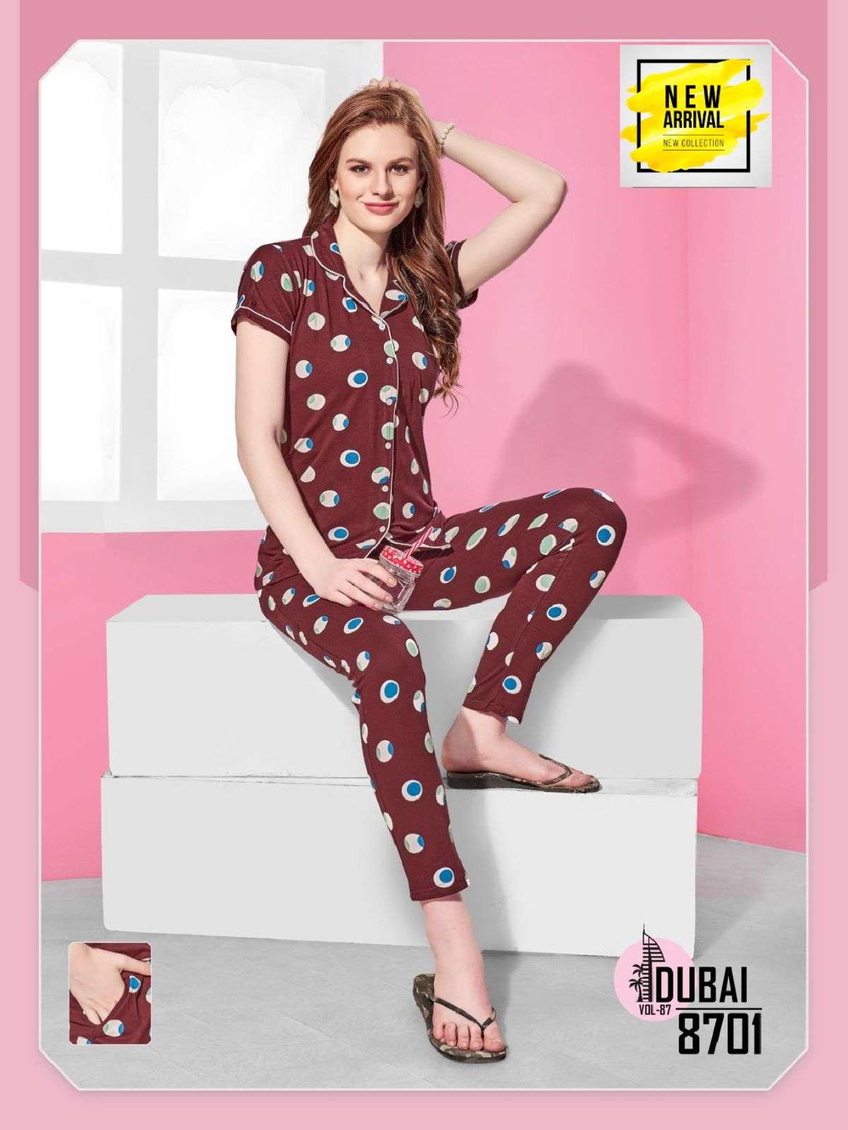 SUMMER SPECIAL 87 BY ASLIWHOLESALE HOSIERY COTTON PRINTED NIGHT DRESSES