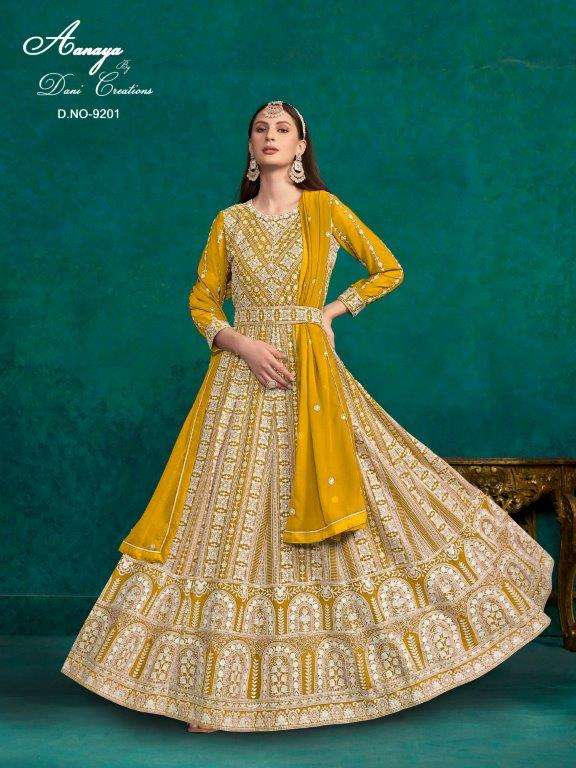 AANAYA VOL-192 BY TWISHA 9201 TO 9204 SERIES FAUX GEORGETTE ANARKALI DRESSES