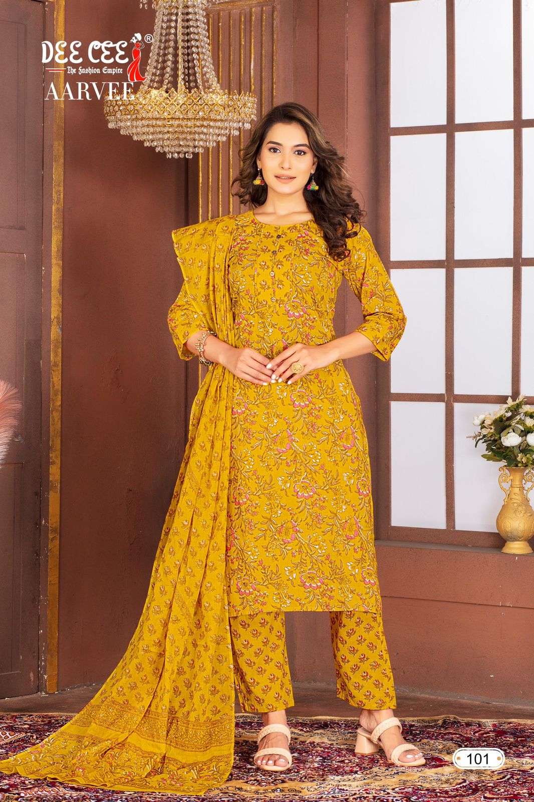 AARVEE BY DEE CEE 1001 TO 1006 SERIES DESIGNER FANCY COTTON PRINT DRESSES