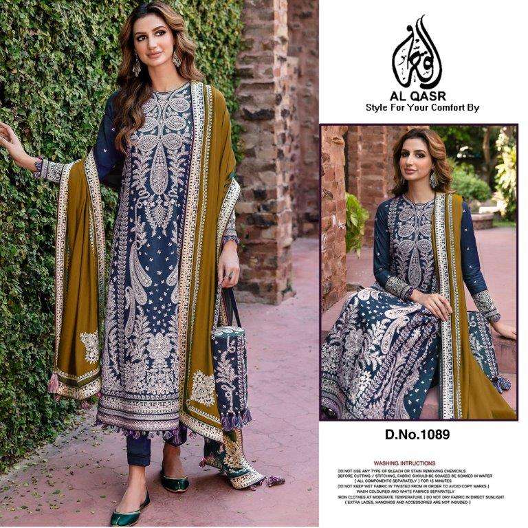 AQ 1089 COLOURS BY AL QASR DESIGNER FAUX GEORGETTE PAKISTANI DRESSES