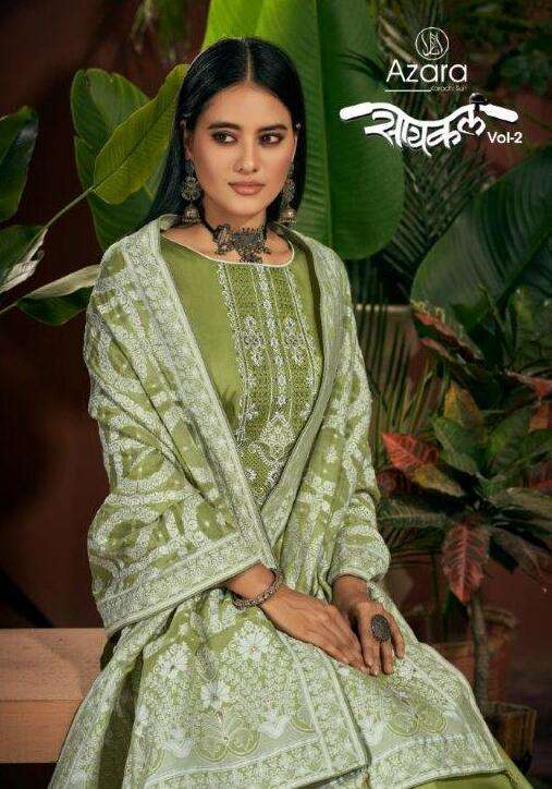 AZARA CYCLE VOL-02 BY RADHIKA FASHION 91001 TO 91006 SERIES DESIGNER COTTON DRESSES