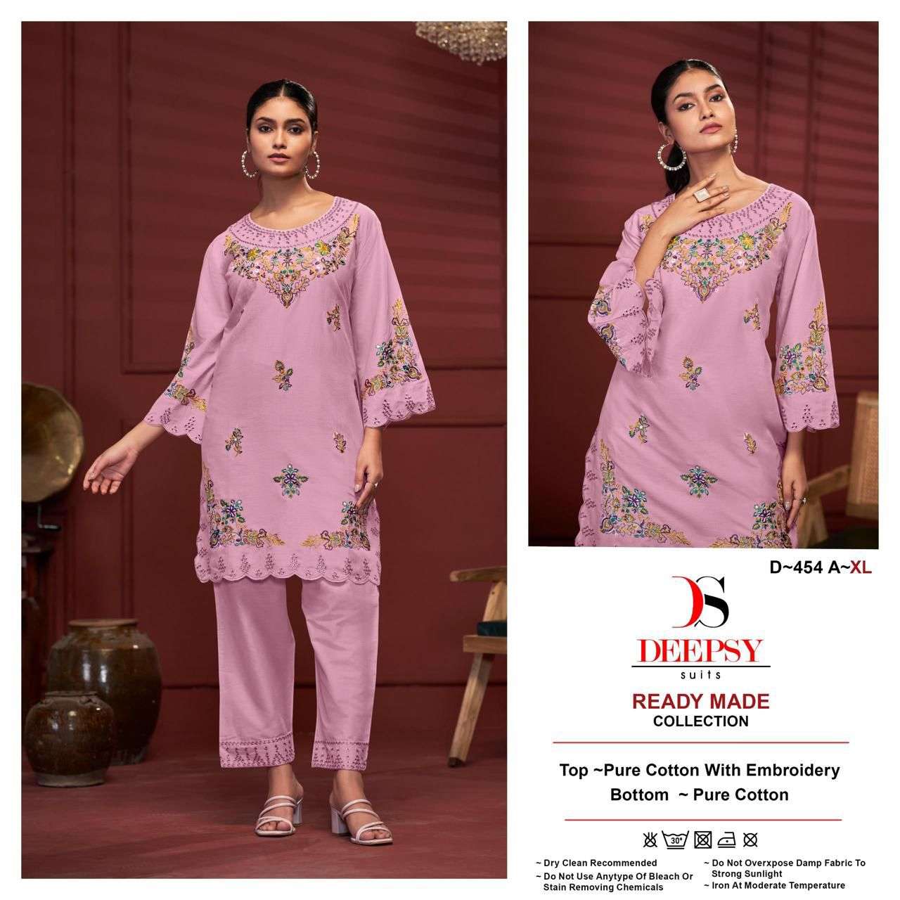 D-454 COLOURS BY DEEPSY SUITS HEAVY COTTON EMBROIDERY PAKISTANI DRESSES