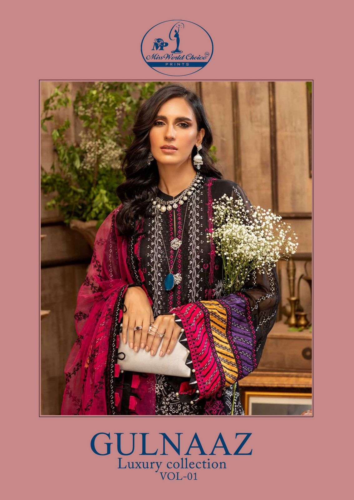 GULNAAZ VOL-01 BY MISSWORLD 1001 TO 1006 DESIGNER  COTTON PRINT DRESSES